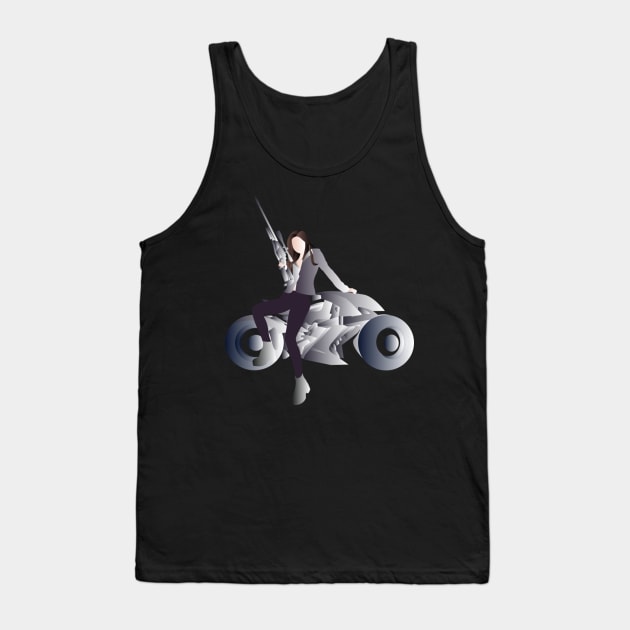 Biker Girl Tank Top by Holman